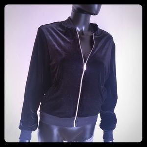 SOLD -American Apparel Velvet Amelia Bomber Jacket